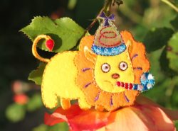 Motif thermocollant - Lion au serpentin 1