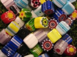 Perles - Cubes en verre 1