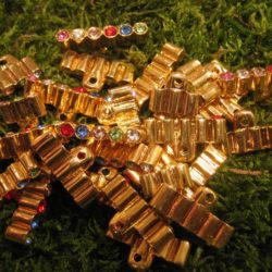 Boutons - Barrette de strass multicolores