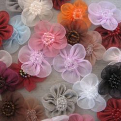 Applications - Fleurs mousseline 
