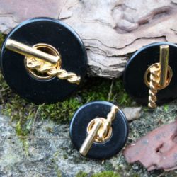 Boutons - Noir et or