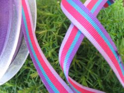 Tresse - Quadricolore à rayures