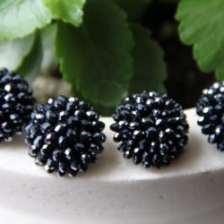 Bouton - Boule de perles