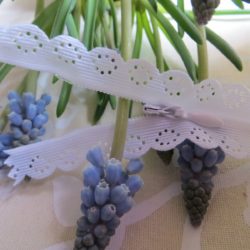 Fermeture dentelle invisible blanche