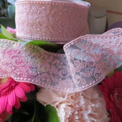 Dentelle - Entre-deux rose buvard