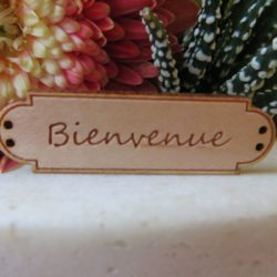 Bouton - Pancarte de bienvenue