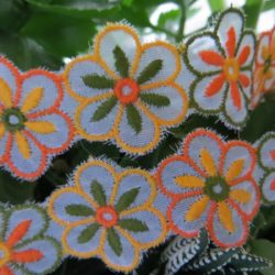 Galon - 3fleurs de 3couleurs