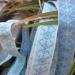 Ruban extensible - turquoise et bleu