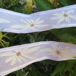 Ruban - Marguerites blanches