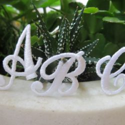 Lettres anglaises blanches