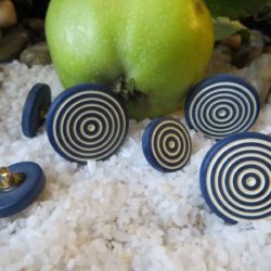 Bouton - Cercles marines clairs