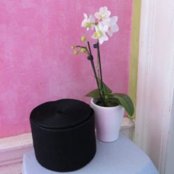 Velcro - 10cm noir, face velours