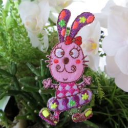 Motif - Lapin rose