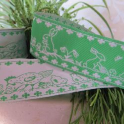 Ruban - Tissé vert de Pâques