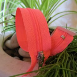 Fermeture - Fine non séparable rose fluo