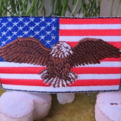 Motif - Aigle royal sur drapeau U.S