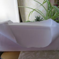 Bord côte en coton blanc