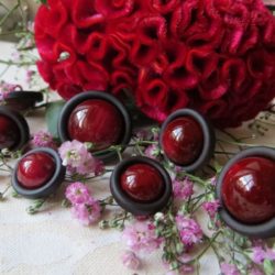 Boutons - Rotondité rouge cardinal