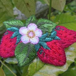 Motif - 3 fraises