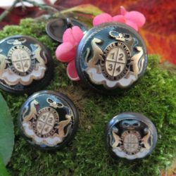Bouton - Armée militare 1234 beige