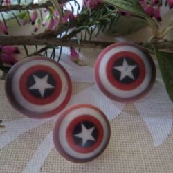 Bouton - Etoile, style U.S.A