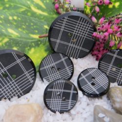 Bouton - Lignes droites sur noir