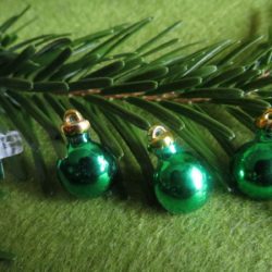 Bouton - Boule de noël verte