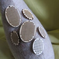 RICO - Pendentifs à broder ovales 3 tailles