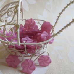 Bouton - Hélice rose