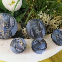 Bouton - Marine à 2 arcs sur plats