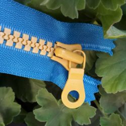 Fermeture - Jaune sur bleu; 20 et 40cm non séparable