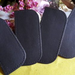 4 renforts d'angles noirs de bas de sac