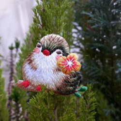 Motif - Moineau des iles