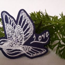 Motif - Colombe "Love" spécial Jean's