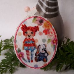 Motif - Fillette aux cheveux roux
