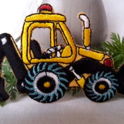 Motif - Chargeuse pelleteuse jaune