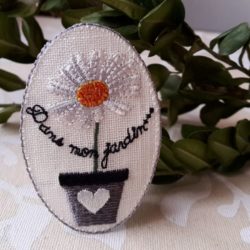 Motif - "Dans mon jardin..." marguerite
