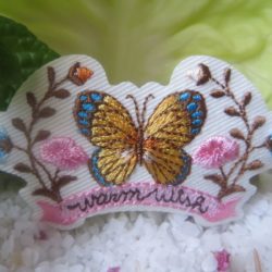 Motif - "Warmwish" papillon et fleurs