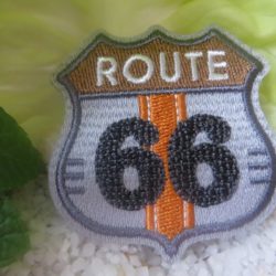 Motif - "ROUTE 66" gris