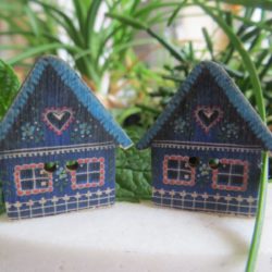 Bouton - Maisonnette bleue.