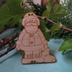 Décor - Père Noël debout en bois