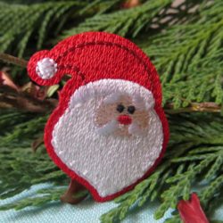 Motif - Tête de Père Noël avec son bonnet