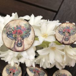 Boutons - Tête de cerf garnie