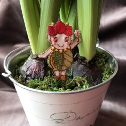 Motif - Lutin en tulipe