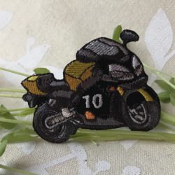 Motif - Moto jaune 10