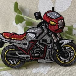 Motif - Moto rouge