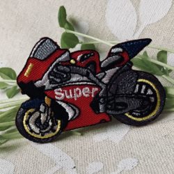 Motif - Moto super  rouge