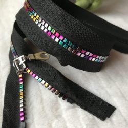 Fermeture - Multicolore sur noir séparable