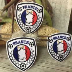 Motif - Football " FRANCE " 2 étoiles or