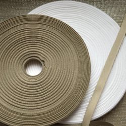Sergé - 11mm en coton blanc ou beige